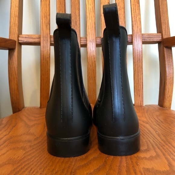 ๐ 6/$60, No Brand Black, Rubber Rain Boots, Size 10 - Picture 2 of 7